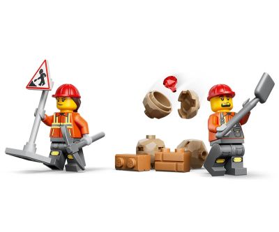 Конструктор багер товарач със задна лопата LEGO City 60480 