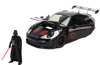 Метален автомобил Porsche 911 Star Wars Darth Vader 1:24 Jada 77314