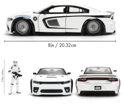 Метален автомобил Dodge Star Wars Storm Trooper 1:24 Jada 78314
