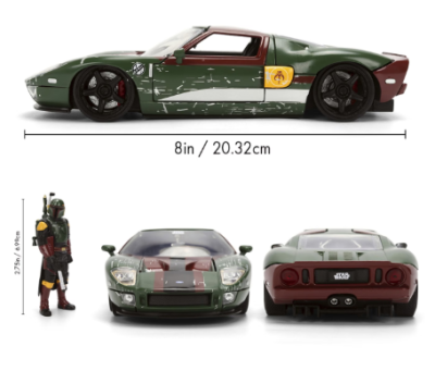 Метален автомобил Ford GT Star Wars Boba Fett 1:24 Jada 69093