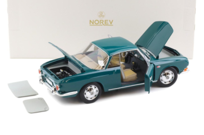 Колекционерска метална кола Volkswagen Karmann Ghia 1500 1:18 NOREV 188648