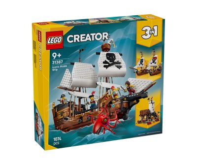Конструктор Емблематичен пиратски кораб LEGO Creator 31387 