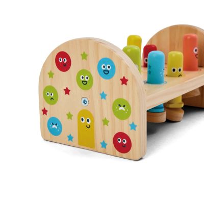 Дървена играчка с чукче Чудовища Hape H0529