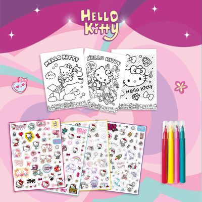 Книжка за оцветяване Hello Kitty Lisciani 