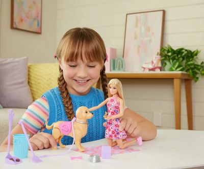 Комплект Барби с акащо кученце Mattel JJB46 Кукла Barbie 
