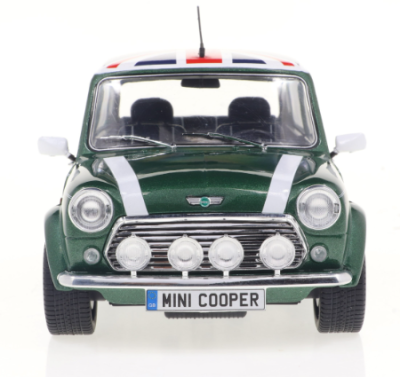 Метален автомобил Mini Cooper Sport British Racing 1:18 SOLIDO 1800612