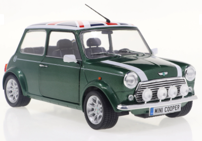 Метален автомобил Mini Cooper Sport British Racing 1:18 SOLIDO 1800612