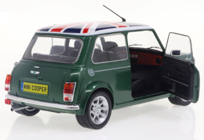 Метален автомобил Mini Cooper Sport British Racing 1:18 SOLIDO 1800612