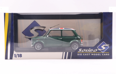 Метален автомобил Mini Cooper Sport British Racing 1:18 SOLIDO 1800612