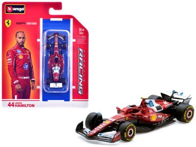 Метална кола Ferrari SF-25 #44 Люис Хамилтън Формула 1 Bburago 1:64 