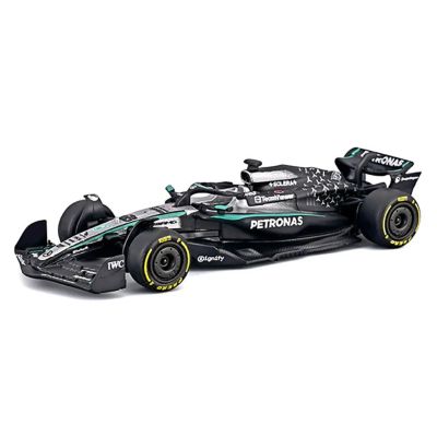 Метална кола Mercedes AMG Petronas #63 Джордж Ръсел Формула 1 Bburago 1:64 
