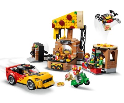 Конструктор Доставка на пица с превозни средства LEGO City 60496