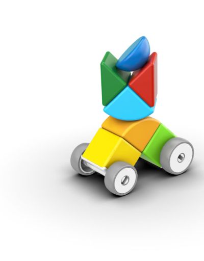 Магнитен конструктор Колички Magicube Geomag G309