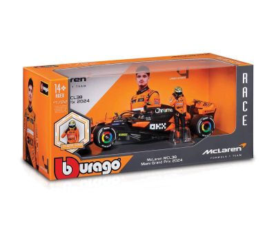 Метална кола McLaren Team MCL38 с Lando Norris Formula 1 1:24 Bburago 18/28040