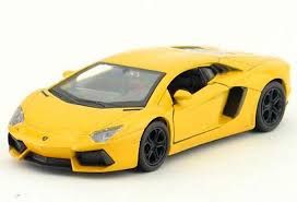Метална кола Lamborghini Aventador coupe Welly 1:34