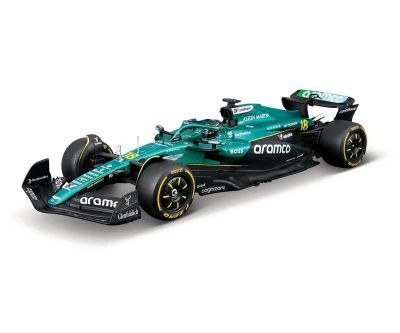 Метална кола Aston Martin AMR25 18 Lance Stroll Formula 1 1:24 Bburago 18/28070