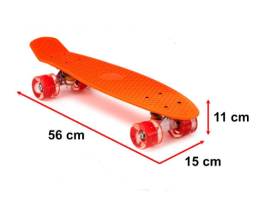 Скейтборд Penny Board 55 см оранжев