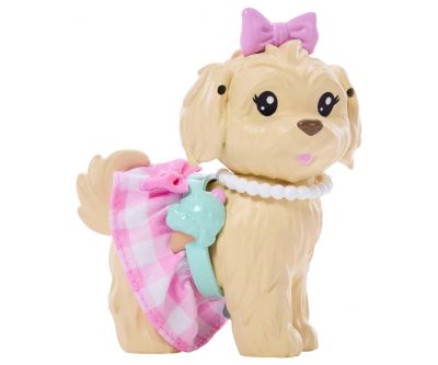 Кукла Barbie с розов тоалет и куче домашен любимец Mattel JFP36 