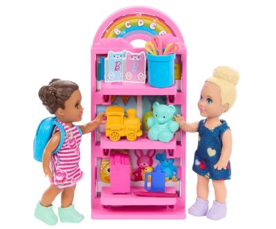 Кукла Barbie Комплект Обичам училището кукла Барби с 2 малки кукли Mattel GBK85 