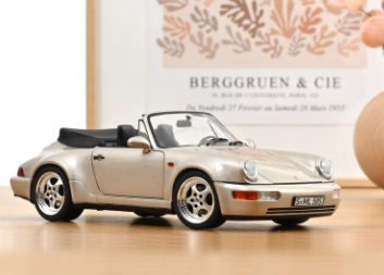 Колекционерска метална кола Porsche 911 Turbo Look Cabriolet 1:18 NOREV 187140