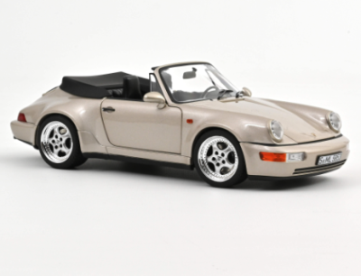 Колекционерска метална кола Porsche 911 Turbo Look Cabriolet 1:18 NOREV 187140