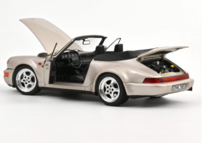 Колекционерска метална кола Porsche 911 Turbo Look Cabriolet 1:18 NOREV 187140
