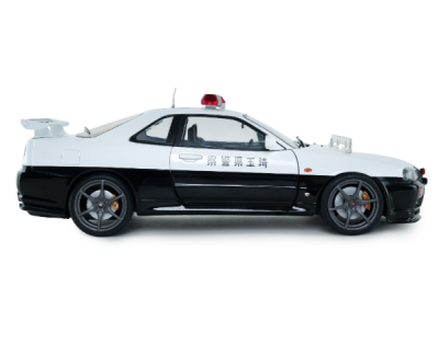 Метален автомобил Nissan Skyline GT-R Japanese Police 1:18 SOLIDO 1804317