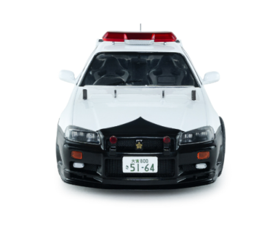 Метален автомобил Nissan Skyline GT-R Japanese Police 1:18 SOLIDO 1804317
