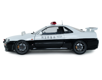 Метален автомобил Nissan Skyline GT-R Japanese Police 1:18 SOLIDO 1804317