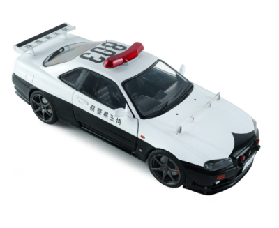 Метален автомобил Nissan Skyline GT-R Japanese Police 1:18 SOLIDO 1804317