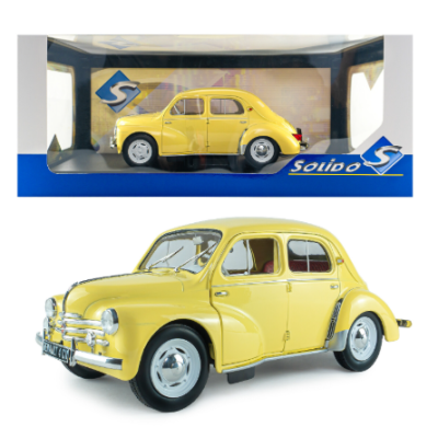 Метален автомобил Renault 4CV Beige 1:18 SOLIDO 1806607