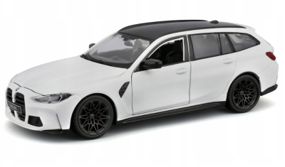 Метална кола BMW M3 Touring 1:24 Burago бял
