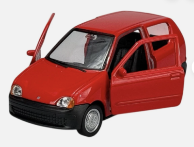 Метална кола Fiat Seicento Welly 1:34