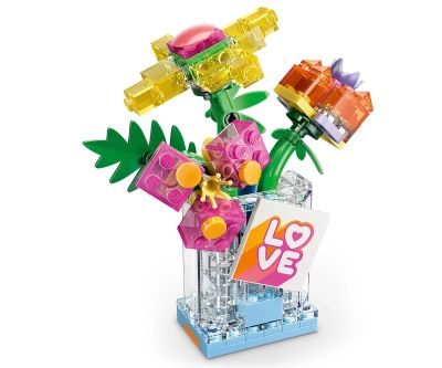 Конструктор Шишенце с парфюм с цветна украса LEGO Creator 31383