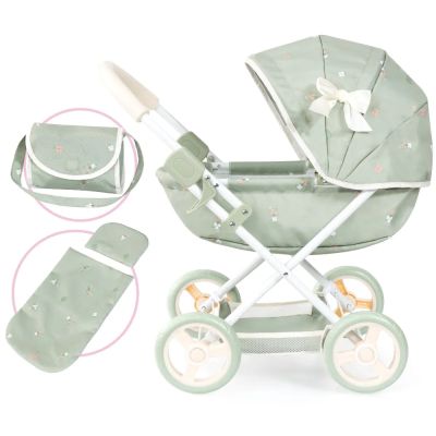 Количка за кукли с чанта COSY зелена BAYER 12728AA 