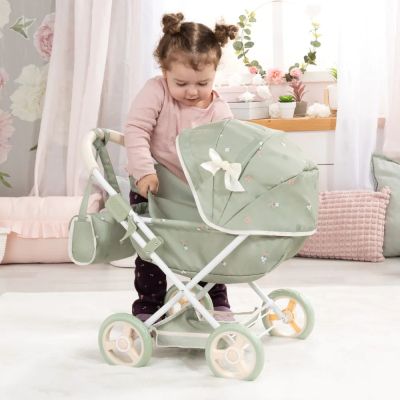 Количка за кукли с чанта COSY зелена BAYER 12728AA 