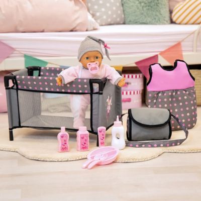 Кошара за Кукли и Чувал за Спане TRAVEL SET 11 в 1 BAYER 61766AB 