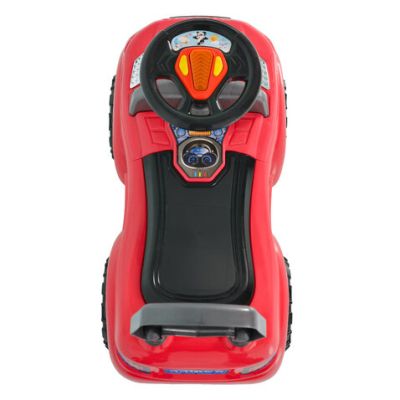 Детска кола за яздене и бутане Tiger range червен