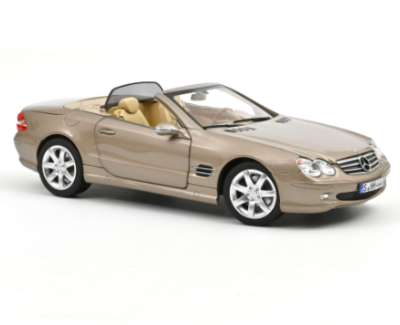 Колекционерска метална кола Mercedes Benz SL 500 1:18 NOREV 183843
