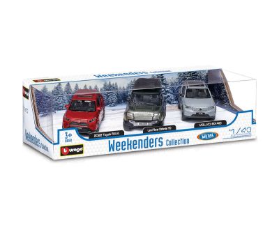 Комплект метални джипове Weekenders 1:43 Bburago Street Fire 