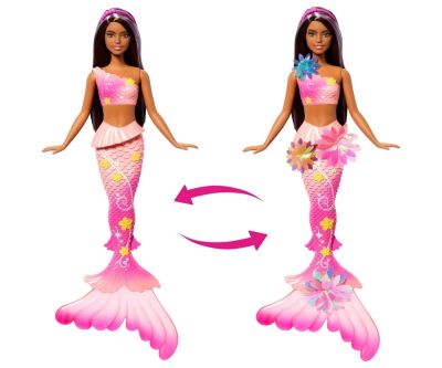 Кукла Barbie вълшебна русалка с цветна магия Mattel JDM73 
