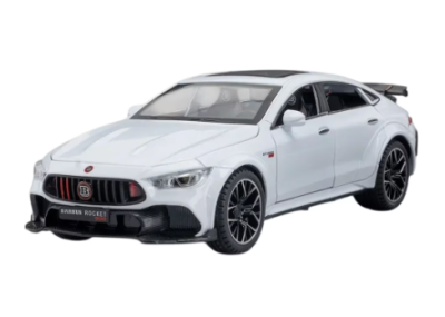 Метален автомобил Mercedes Brabus Rocket 900 1/24 бял
