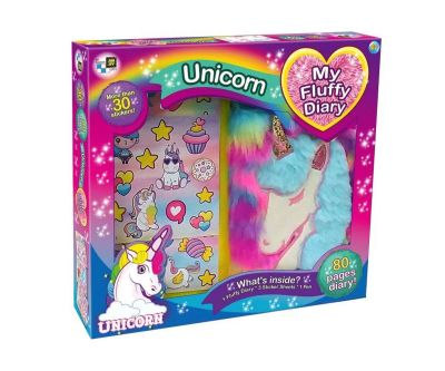 Плюшен дневник еднорог Diamant Toys 2771E