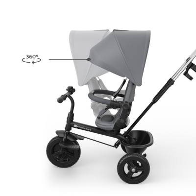 Триколка със сенник KinderKraft ASTON PLUS СИВА