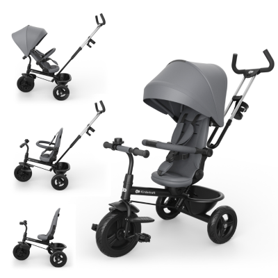 Триколка със сенник KinderKraft ASTON PLUS СИВА