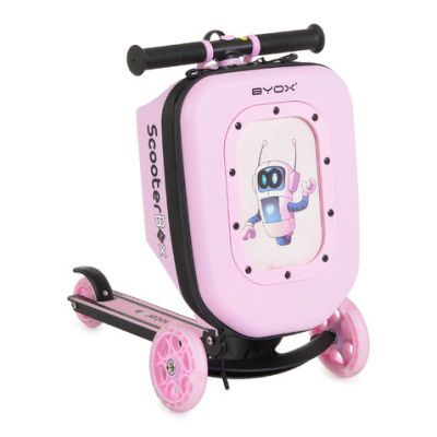 Сгъваема тротинетка 2in1 ScooterBox Byox Pink