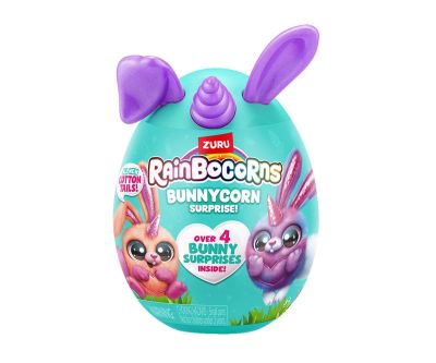 Мини пухкави зайчета лилави ушички Zuru Rainbocorns Bunnycorn 