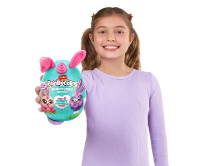 Мини пухкави зайчета лилави ушички Zuru Rainbocorns Bunnycorn 
