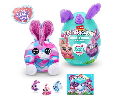 Мини пухкави зайчета лилави ушички Zuru Rainbocorns Bunnycorn 