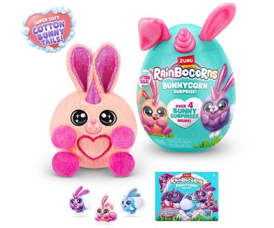 Мини пухкави зайчета розови ушички Zuru Rainbocorns Bunnycorn 